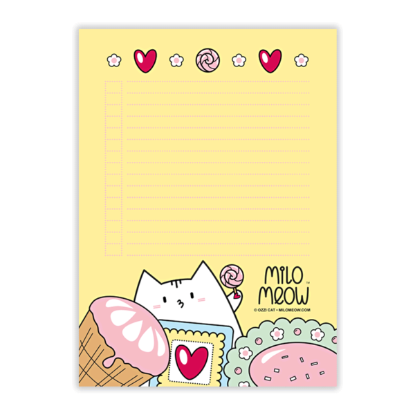 MILO-TODO-LIST-SET-001-Sweet-Yummy-Time-05_preview01_Milo-Meow-Cat-sweets-icecream-cookie-food_Kitten-Notepad–ToDo-List–Day-Planner–Memo-Pad–Shopping–Cat-Stationery-Gift
