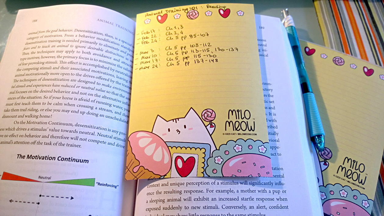 Make Smart Cat Bookmark Lists From Milo Meow Cat Notepad Pages